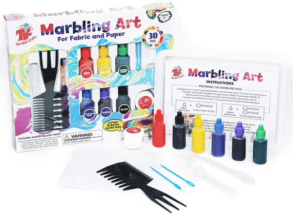 Marbling Art Set de pintura, kit de pintura para niños, arte y manualidades - Arteztik