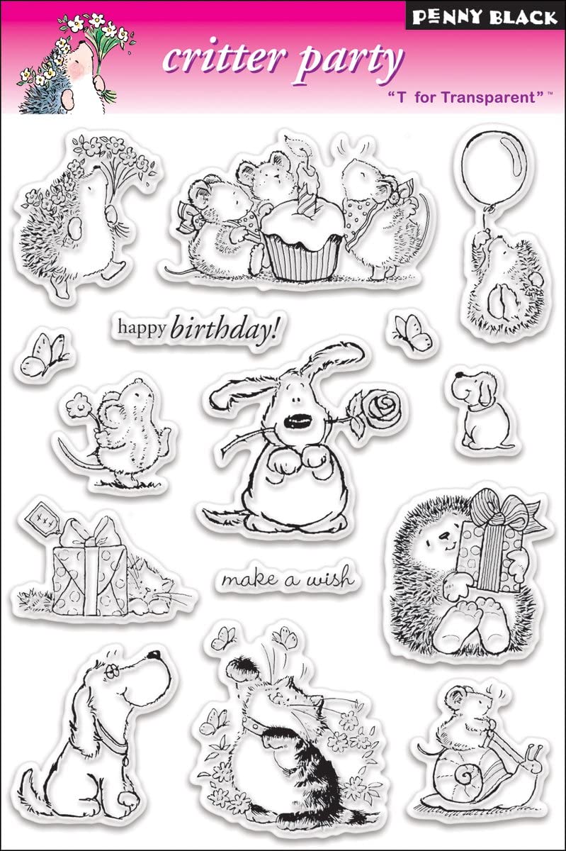 Penny Black PB30013 - Juego de sellos transparentes - Arteztik