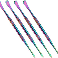 Cool Pen - Juego de 4 herramientas de tallado de cera, acero inoxidable arcoíris para clave principal del éxito - Arteztik