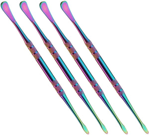 Cool Pen - Juego de 4 herramientas de tallado de cera, acero inoxidable arcoíris para clave principal del éxito - Arteztik