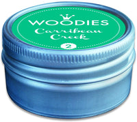 Woodies - Sello de gran calidad con almohadilla de tinta Carribean Creek, sello de goma de madera y almohadilla de tinta para manualidades y tarjetas. - Arteztik
