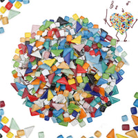 E-Home Shop - Azulejos de mosaico de cristal para mosaico (2.2 lbs, forma irregular, 35.27 oz) - Arteztik

