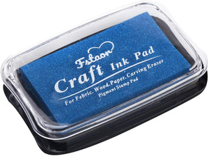 Fstaor - Almohadilla de tinta para sellos de goma, 4 almohadillas de tinta de 2.4 in, color amarillo - Arteztik