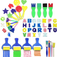 Kids Art & Craft - Juego de pinceles de pintura para niños (47 unidades) - Arteztik