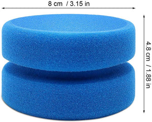 Esponja aplicadora de pintura para niños, esponjas de pintura circulares azules para dibujar arte, manualidades, arcilla de cerámica, limpieza de autos, 3.15 pulgadas - Arteztik