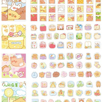 Doraking 300 pegatinas para decoración de conejos de dibujos animados para álbumes de recortes Bujos, 6 temas bonitos conejos pegatinas (amarillo) - Arteztik