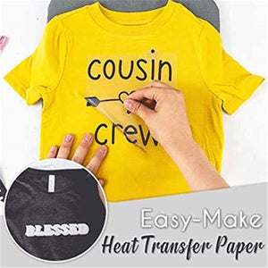 20 piezas de papel de transferencia de calor fácil de hacer para hacer tu propia camiseta en cuestión de minutos. - Arteztik