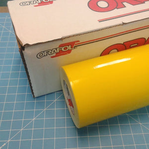 24" X 10 ft rollo de Glossy Amarillo Your Design Oracal 651 – Rollo de vinilo para manualidades cortaúñas y vinilo Sign Cutters