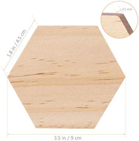 SUPVOX - Lote de 25 láminas de madera para decoración de bricolaje (3.5 in) - Arteztik
