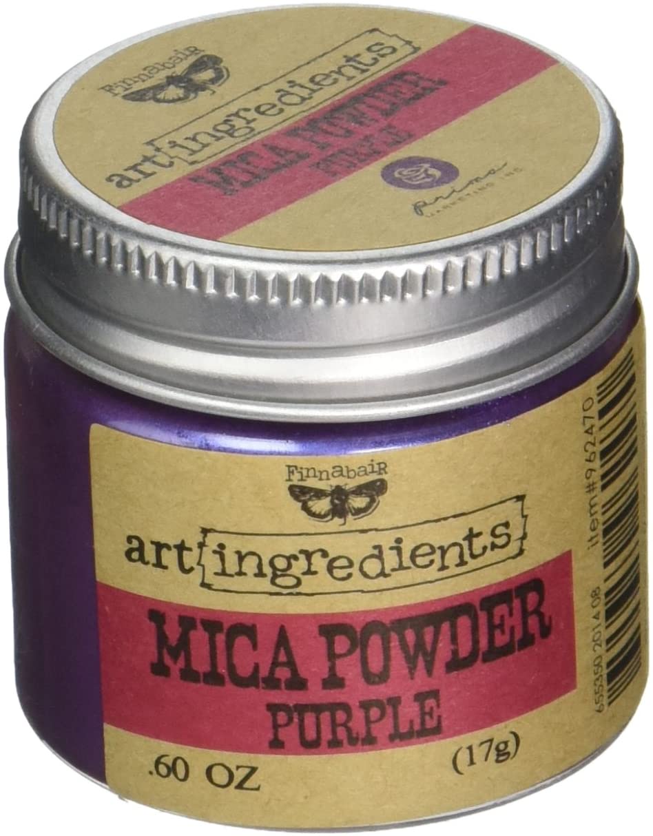 Prima de Marketing finnabair Arte ingredientes polvo de mica, 0,6 oz, color morado - Arteztik
