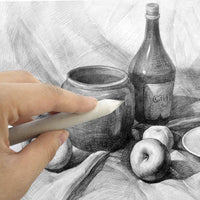 AnFun - Sacapuntas de papel para mezclar trozos y tortilliones, sacapuntas de papel de lija, difusor de arte con borrador de rodilla para herramientas de dibujo de dibujo de estudiantes - Arteztik
