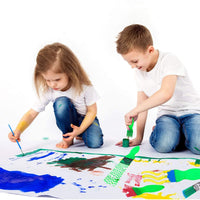 21 Pack Paint Sponges for Kids,Sponge Painting Brushes Early Learning Kids Painting Kits Early Learning Foam Brushes,Art Crafts Sponge Brush, Flower Pattern Brush - Arteztik