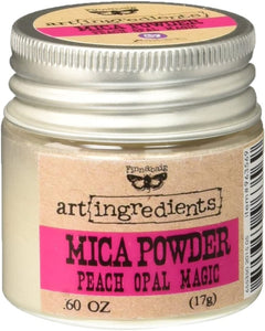 Prima Marketing 963569 Finnabair Art Ingredientes Mica en polvo, 0.6 oz, melocotón iridiscente - Arteztik