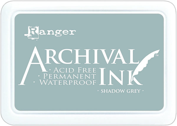 Ranger - Almohadilla de tinta para archivar (2.7 x 3.9 x 0.7 in), color gris - Arteztik