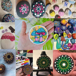 Tarklanda Mandala Juego de herramientas de punteo, kits de herramientas de pintura, pinceles, bandeja de pintura para pintar, rocas para colorear dibujo y proyectos de arte - Arteztik