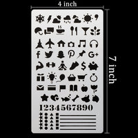 Juego de planificador de plástico CH Haicheng para diario, cuaderno de bocetos, libreta, 20 unidades, 4 x 7 pulgadas - Arteztik