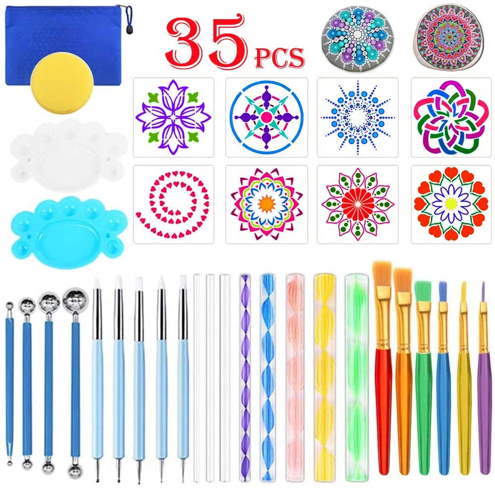 Mandalas Para Colorear Adultos Juego De Herramientas De Punteado