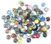 ULTNICE 200 piezas cabujones redondos mosaico azulejos para manualidades mosaico de vidrio para hacer joyas - Arteztik

