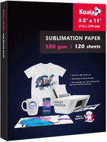 Koala 120 hojas de papel de sublimación 13x19 para transferencia de calor DIY regalo compatible con impresora de inyección de tinta con tinta de sublimación - Arteztik
