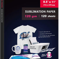 Koala 120 hojas de papel de sublimación 13x19 para transferencia de calor DIY regalo compatible con impresora de inyección de tinta con tinta de sublimación - Arteztik
