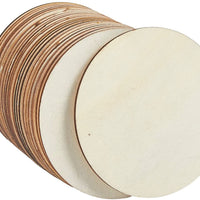 Juvale 24 piezas sin terminar 4 pulgadas de madera circulares recortes para posavasos de madera, manualidades y decoración del hogar - Arteztik