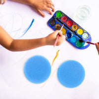 4 esponjas redondas de 3.0 in para pintura de artistas sintéticos, acuarelas para acuarelas, arte artesanal, arcilla, limpieza de cerámica, pared (4) - Arteztik
