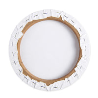 IVON Lienzo redondo, 4 piezas de tablero de lienzo profesional estirado circular para pintura, vertedor acrílico – 12 pulgadas y 8 pulgadas - Arteztik
