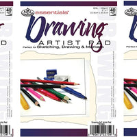 Essentials Drawing artista Bloc de papel 5"x7" -40 Hojas - Arteztik