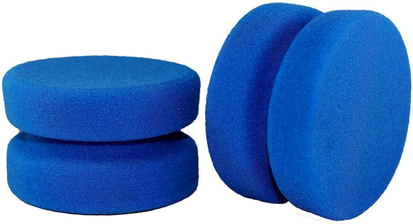 Esponja aplicadora de pintura para artes y manualidades y cera de coche, 2 unidades, doble cara, redonda, azul - Arteztik