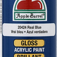 Apple Barrel 20424E Pintura acrílica brillante en varios colores 236ml (8 onzas), color azul brillante (gloss real blue)