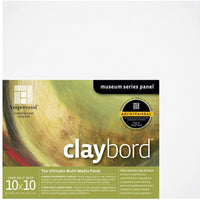 Ampersand Museum Series Claybord Paneles para pintura y tinta, 2.0 in de profundidad con cuna, 10.0 x 10.0 in (CBSWC10) - Arteztik