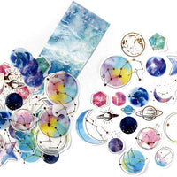 Paquete de 60 pegatinas para portátil de Vsco Girl Kids Washi para ordenador portátil, álbum de recortes, botella de agua, papelería, álbumes de recortes, estampación, paquete de 60 unidades - Arteztik