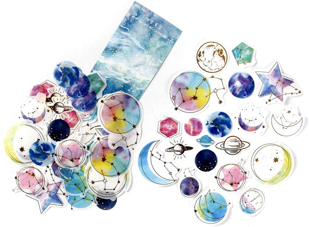 Paquete de 60 pegatinas para portátil de Vsco Girl Kids Washi para ordenador portátil, álbum de recortes, botella de agua, papelería, álbumes de recortes, estampación, paquete de 60 unidades - Arteztik