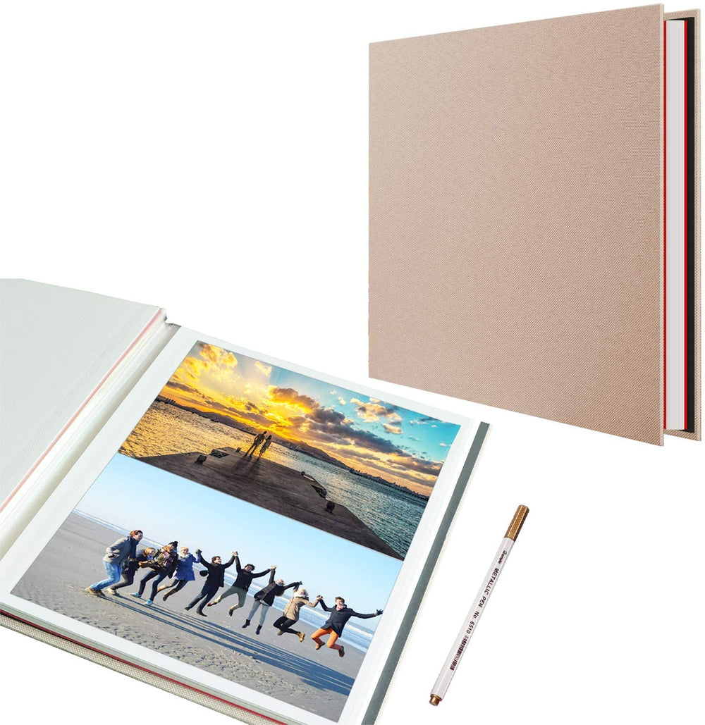 Álbum de fotos autoadhesivo, 40 páginas magnéticas, álbum de recortes con un bolígrafo metálico - Arteztik