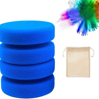 Esponja de pintura, aplicador de esponja de pintura con bolsa de almacenamiento de malla para colgar, esponjas de acuarela (esponja de color azul) - Arteztik