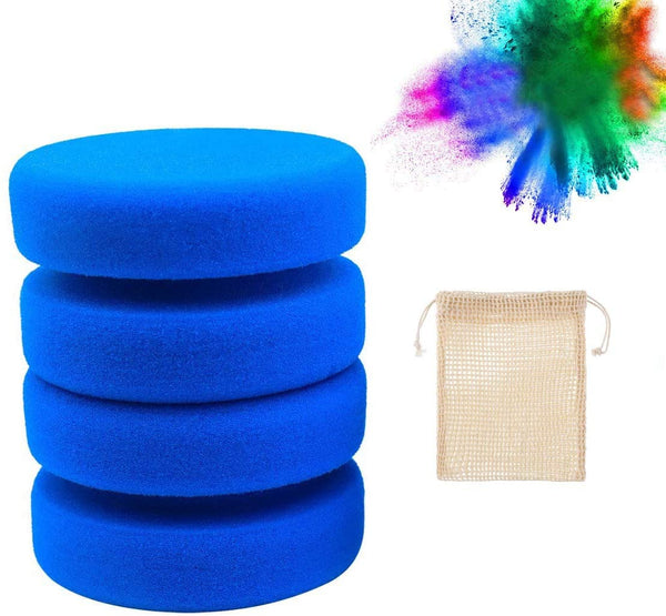 Esponja de pintura, aplicador de esponja de pintura con bolsa de almacenamiento de malla para colgar, esponjas de acuarela (esponja de color azul) - Arteztik