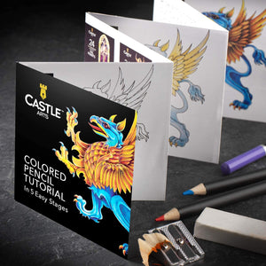 Castle Art Supplies - Juego de 72 lápices de colores con cremallera para adultos y niños artistas | Perfecto para colorear dibujo bocetos sombreado en un estuche de viaje con cremallera fácil - Arteztik