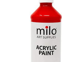 Milo - Juego de pinturas acrílicas de 8 colores, botellas de 8 onzas, juego de pintura acrílica fluida para estudiantes, fabricado en los Estados Unidos - Arteztik