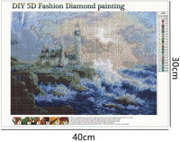 Paquete de 2 piezas de pintura de diamante 5D DIY con diamantes, árbol de cuatro estaciones y rosa para decoración de la pared del hogar por Number Kits - Arteztik
