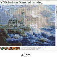 Paquete de 2 piezas de pintura de diamante 5D DIY con diamantes, árbol de cuatro estaciones y rosa para decoración de la pared del hogar por Number Kits - Arteztik