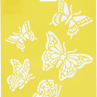 Delta Creative 970820710 - Plantilla para estarcido (7.0 x 10.0 in), diseño de mariposas - Arteztik