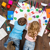 Gejoy - Juego de 64 esponjas de pintura para niños, números del alfabeto, esponjas de pintura de animales, formas de esponja, modelos de esponja, herramientas de dibujo para niños, niños, cuarto de baño educativo - Arteztik