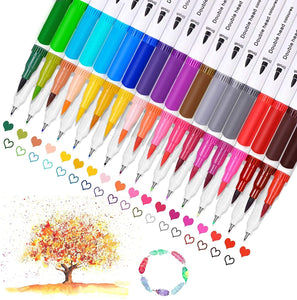 321OU Rotuladores de pintura con doble pincel 36 colores punta