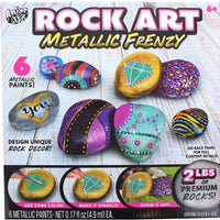 Rock Art - Kit de manualidades para bricolaje, incluye 2 libras de roca premium - Arteztik