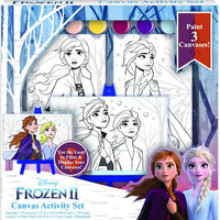 Disney Frozen - Juego de 2 pinturas para niños con 3 lienzos - Arteztik