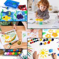 93 brochas de pintura con esponja para niños pequeños, esponjas para manualidades y arte para niños, suministros de arte - Arteztik