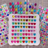 365pcs Joyas PegatinasGem Pegatinas Rhinestone para Artesanías Etiqueta Gemas Autoadhesivas Bling Joyas - Arteztik