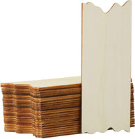 Letrero de madera sin terminar de Juvale, rectángulos de madera para manualidades (7 x 3 x 0,1 in, paquete de 24) - Arteztik
