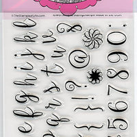 Los sellos de la vida lowerscript2stamp sellos transparentes para tarjetas y álbumes de recortes (4 x 6 inch hoja) por Stephanie Barnard – cursiva Script alfabeto - Arteztik