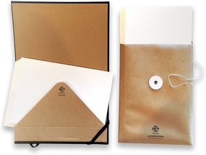 Field Artist - Caja de acuarela (5 x 7 pulgadas, 25 hojas sueltas de 300 GSM, prensado en frío, sin ácidos, 100% reciclado, papel de acuarela reciclado. - Arteztik